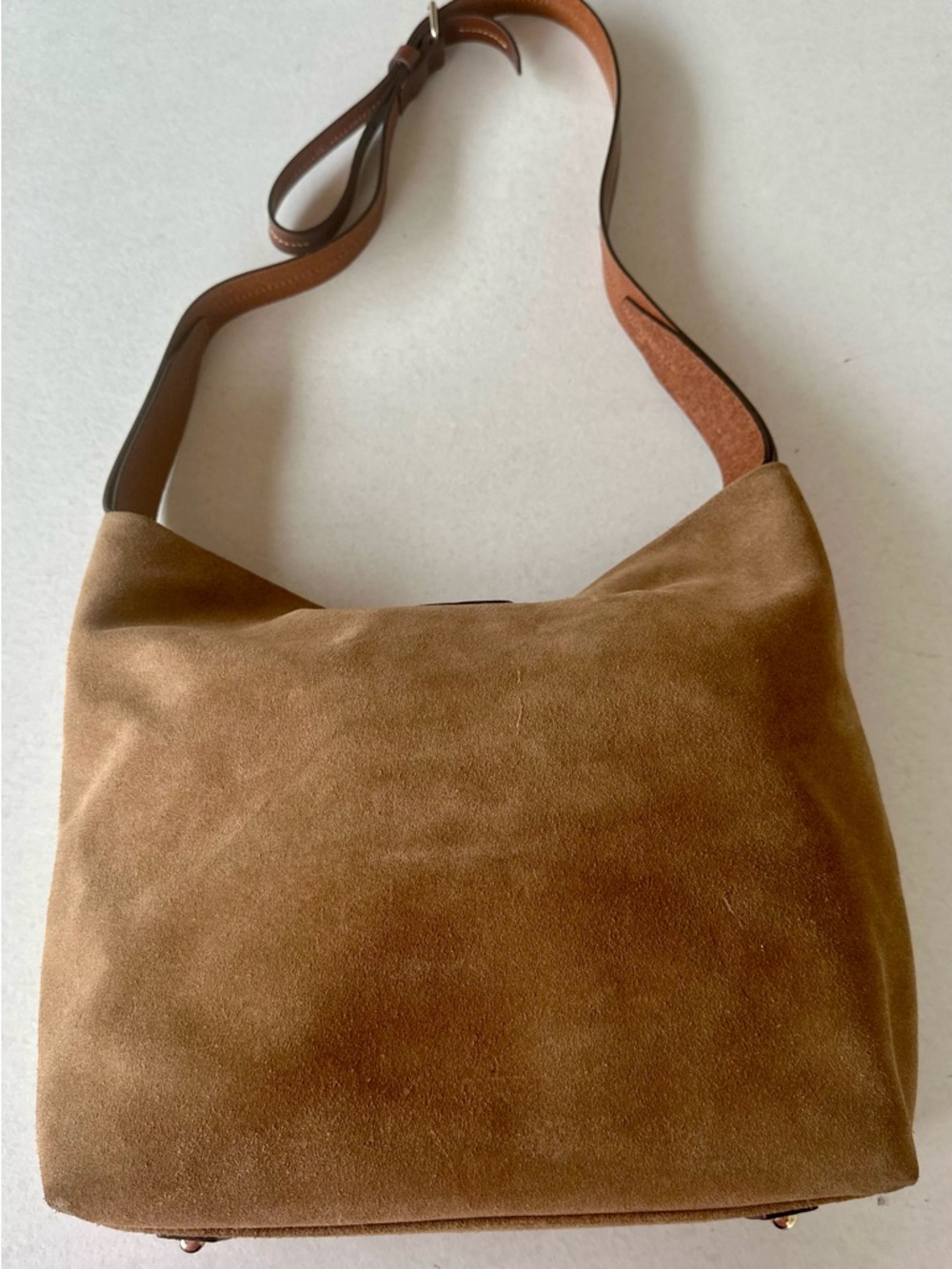 Dooney & Bourke crossbody hobo sculpted from soft suede - Picture 14 of 14